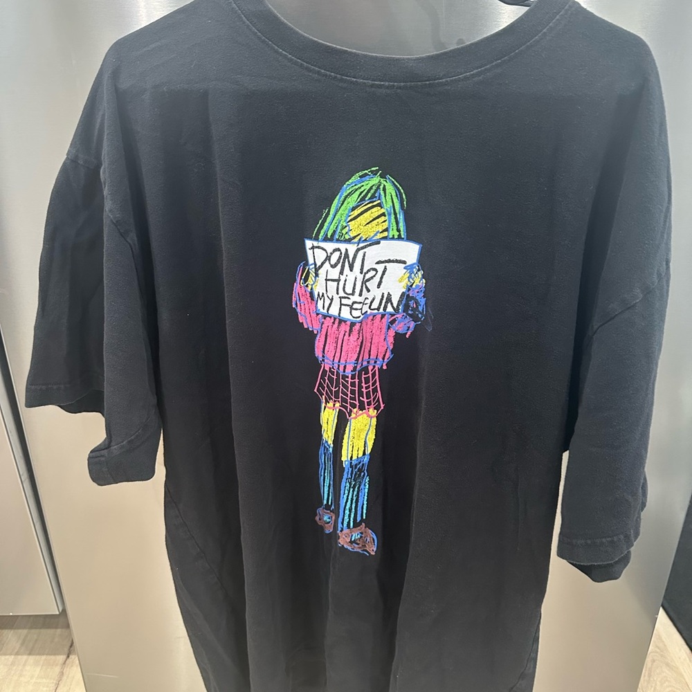 Original Teddy Fresh “Don’t Hurt My Feelings” Black Graphic T-Shirt